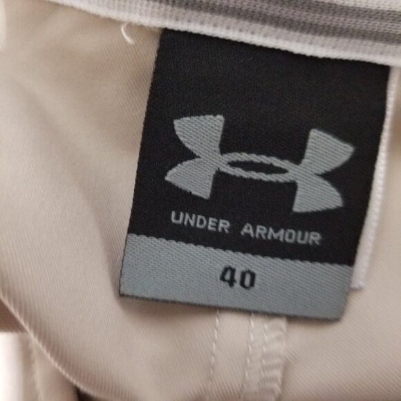 Under Armour Tan Shorts Flat Front Lightweight Summer Golf Men's 40 - Picture 4 of 6